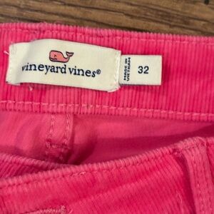 Vineyard Vines Bright Pink Corduroy Shorts